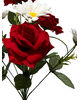 Искусственные цветы Букет Ромашки и Розы бархат, 9 голов, 500 мм