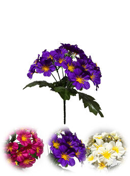 Штучні квіти Бордюрний букет Мальви, 35 голів, мікс, 260 мм