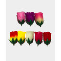 Штучні квіти Троянди з листком, шовк, 8 кольорів, висота 70 мм