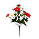 Штучні квіти Букет червоно-білої Ромашки, 11 голів, 570 мм