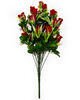 Искусственные цветы Букет бархатной Розы VIP, 24 головы, 790 мм
