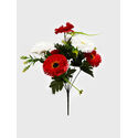 Искусственные цветы Букет Герберы двуцветной, 7 голов, 420 мм