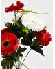 Штучні квіти Букет Гербери двоколірної, 7 голів, 420 мм