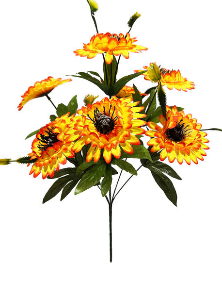 Штучні квіти Букет канадської Жоржини, 7 голів, 510 мм
