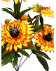 Искусственные цветы Букет канадской Георгины, 7 голов, 510 мм