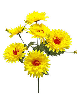 Искусственные цветы Букет Хризантемы, 6 голов, 540 мм