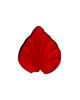 Штучні квіти Калла рельєфна без тичинки, червона з кантом, оксамит, 100x120 мм