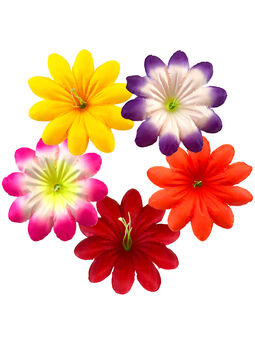 Искусственные Пресс цветы с тычинкой Пиретрум, шелк, 135 мм