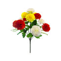 Искусственные цветы Букет трехцветной Гвоздики, 13 голов, 460 мм
