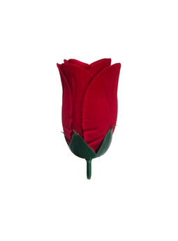 Искусственные цветы Роза бутон VIP, бархатная фланель, красный, 70 мм