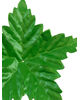 Штучний лист підставка "Павич", зелений, 170 мм