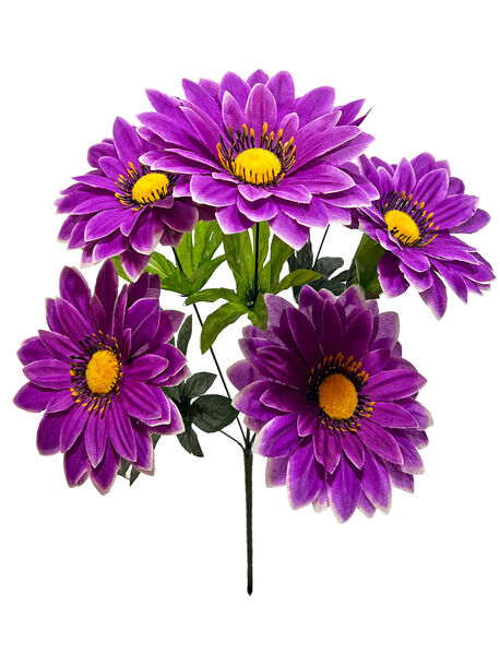 Искусственные цветы Букет китайской Астры, 7 голов, 500 мм