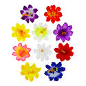 Искусственные Пресс цветы со вставкой и тычинкой Гибискус резной, 90 мм
