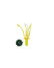 Тычинка для цветов, желтая с белым, 35 мм