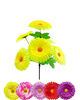 Искусственные цветы Букет Герберы, 6 голов, микс, 330 мм