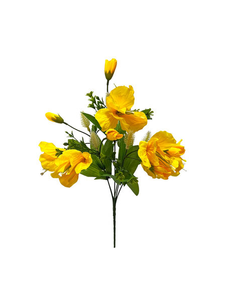 Искусственные цветы Букет Эустомы, 12 голов, 350 мм