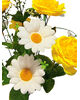 Штучні квіти Букет Півоній та Ромашки, 11 голів, 520 мм
