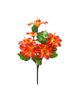 Штучні квіти Букет Гібіскуса "Донецьк", 9 голів, 390 мм