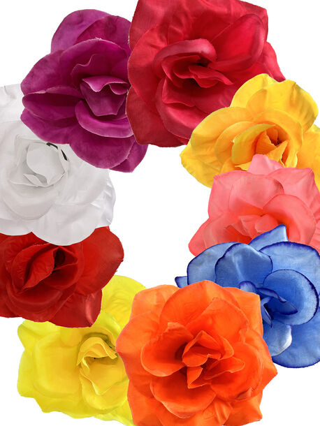 Искусственные цветы Розы, шелк, 100 мм