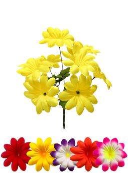 Искусственные цветы Букет Пиретрума "Конотоп", 9 голов, 350 мм