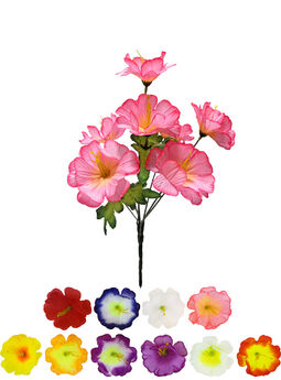 Искусственные цветы Букет мальвы "Ковель", 7 голов, 360 мм