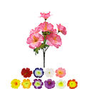 Штучні квіти Букет мальви "Ковель", 7 голів, 360 мм