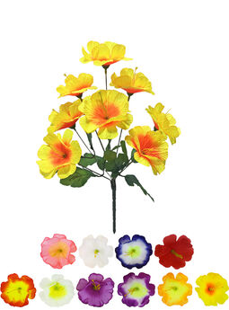 Искусственные цветы Букет мальвы "Житомир", 9 голов, 370 мм