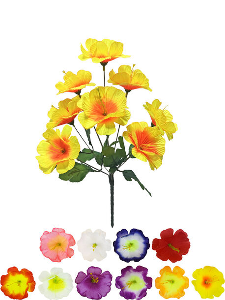Штучні квіти Букет мальви "Житомир", 9 голів, 370 мм