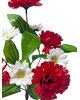 Искусственные цветы Букет гвоздики и ромашки "Одеса", 9 голов, 390 мм