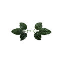 Штучний лист під троянду шестерний, темно-зелений, 160 мм