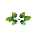 Гілка штучного листя під троянду, 6 листків, зелений з темним, 170 мм