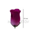 Искусственные цветы Розы бутон шелк, 85 мм