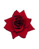 Штучні квіти Троянда відкрита, оксамит, червона з кантом, 160 мм
