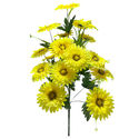 Искусственные цветы Букет Герберы, 18 голов, микс, 700 мм