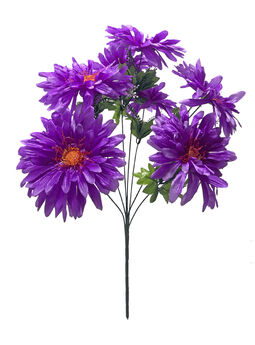 Искусственные цветы Букет Георгины, 7 голов, микс, 600 мм
