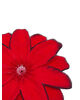 Искусственные цветы Крокуса, бархат, красный с кантом, 130 мм
