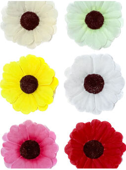 Искусственные цветы Ромашка, микс, шелк, 80 мм