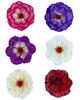 Искусственные цветы Георгина, атлас, микс, 115 мм