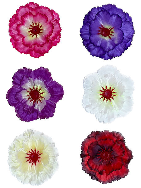 Штучні квіти Жоржина, атлас, мікс, 115 мм