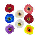 Штучні квіти Мака, атлас, мікс, 120 мм
