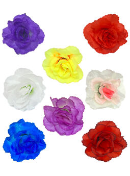 Искусственные цветы Роза открытая, шелк, 120 мм