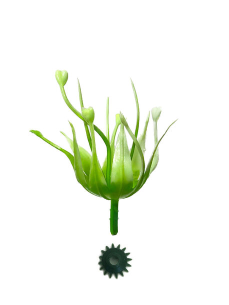 Тычинка для цветов "Огонь", зеленая, высота 75 мм, диаметр 40 мм