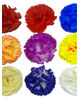 Искусственные цветы Гвоздика, шелк, разноцветная, 100 мм