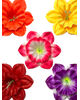 Искусственные Пресс цветы Нарцисс без тычинки, атлас улучшенного качества, 150 мм