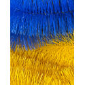 Йорж штучний поліпропіленовий, жовтий та синій, ⌀ 8 см