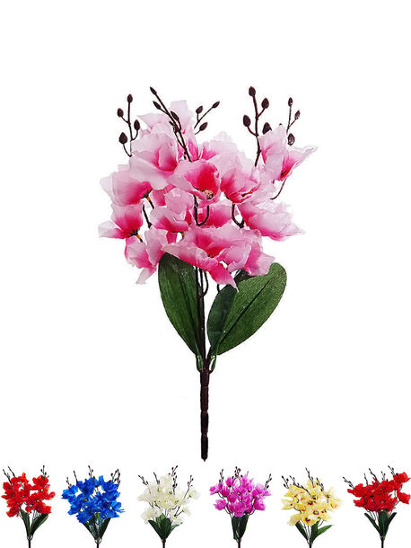 Искусственные цветы Букет Мальвы, 20 цветков, 420 мм