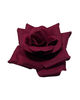 Искусственные цветы Роза открытая, бархат, красная с кантом, 160 мм