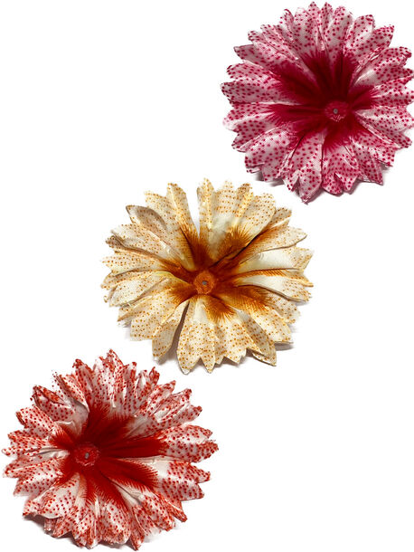 -Искусственный пресс цветок Колокольчик, атлас, 100 мм, E16