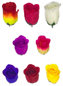Искусственные цветы Розы, шелк, микс, высота 85 мм