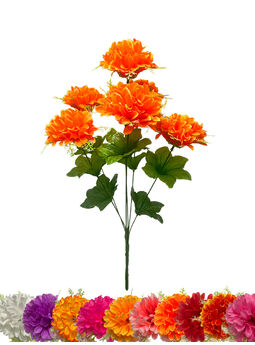 Штучні квіти Букет Жоржини, 6 голів, 490 мм